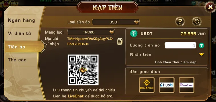 Nạp Tiền IWin Club Qua Ví Điện Tử Nhanh Chóng